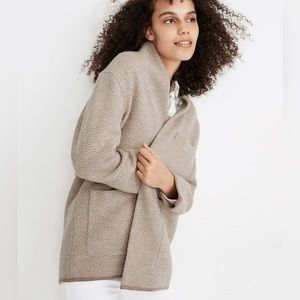 Madewell Herringbone Sweater Blazer / small